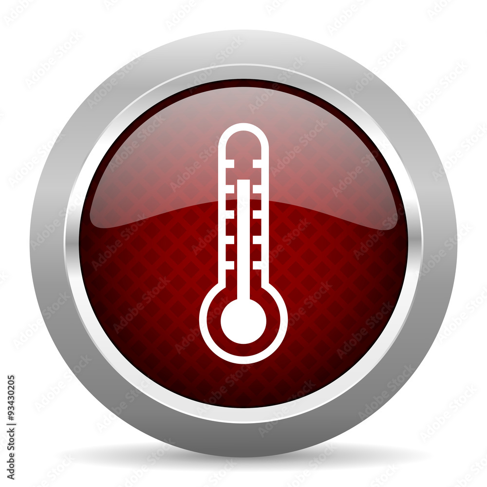 thermometer red glossy web icon thermometer red glossy web icon