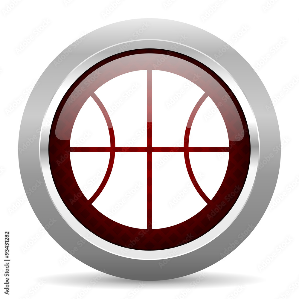 ball red glossy web icon