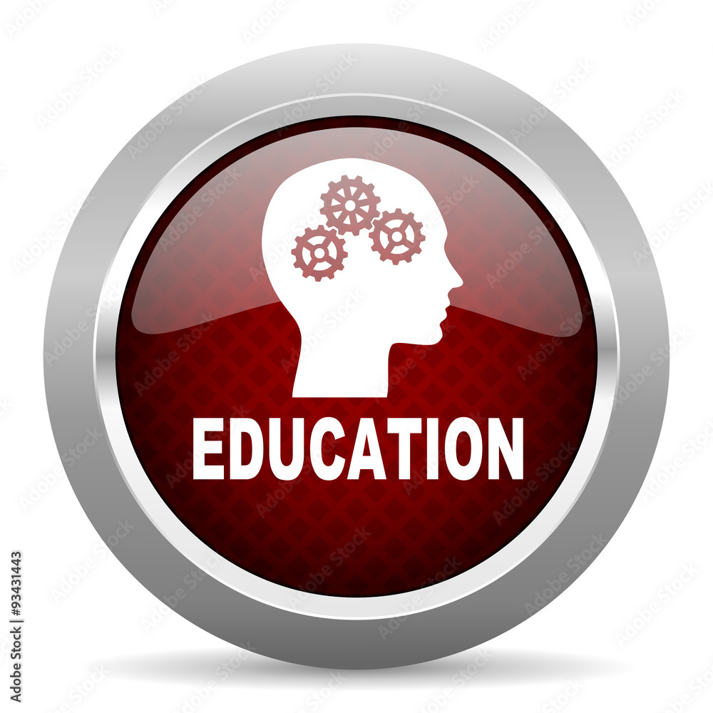 education red glossy web icon education red glossy web icon