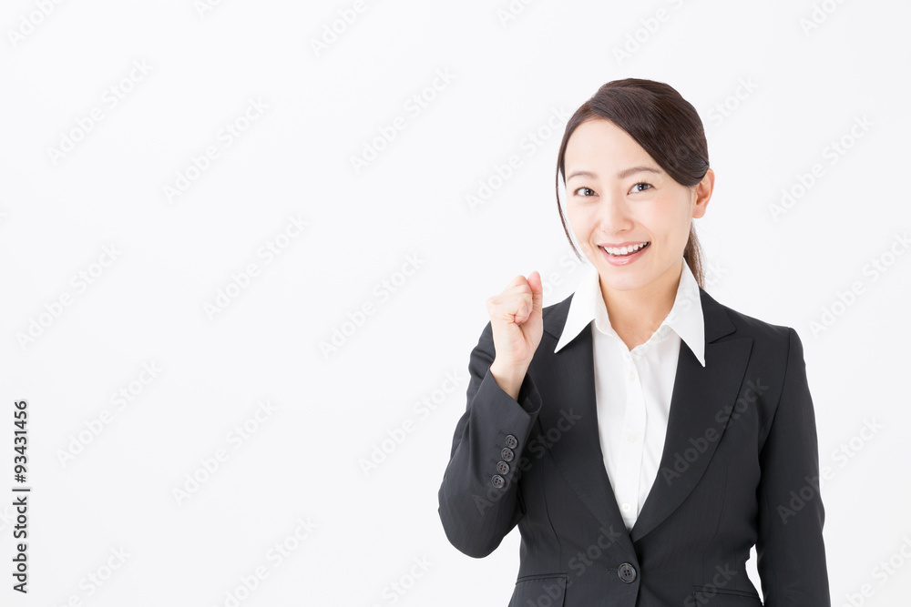 portrait of asian businesswoman on white background portrait of asian businesswoman on white background