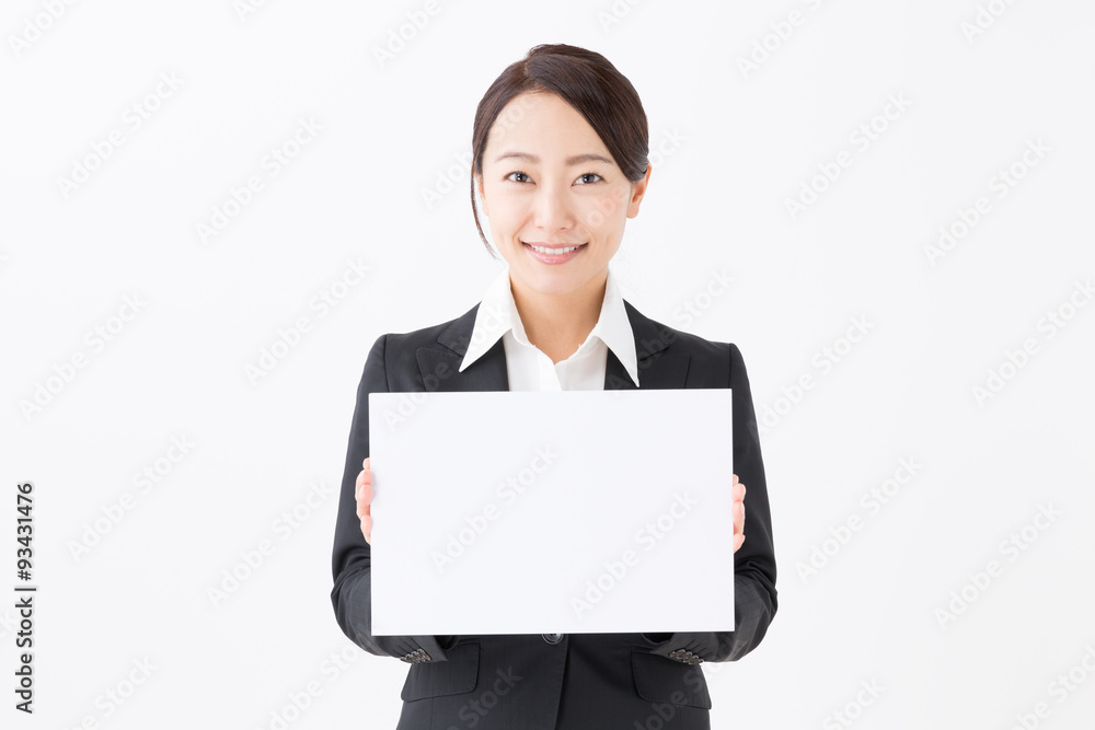 portrait of asian businesswoman on white background portrait of asian businesswoman on white background