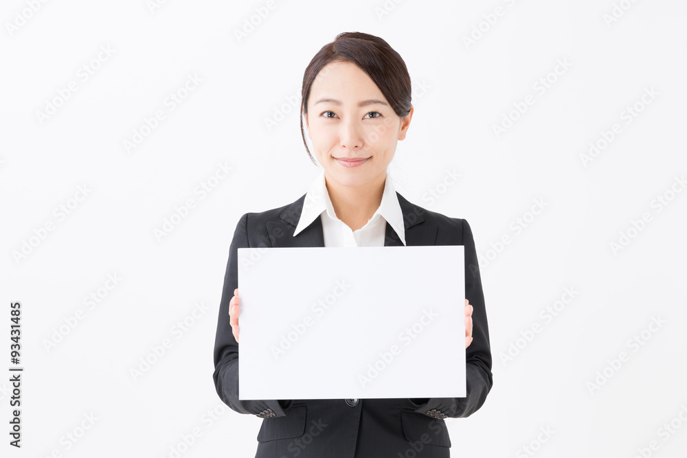 portrait of asian businesswoman on white background portrait of asian businesswoman on white background
