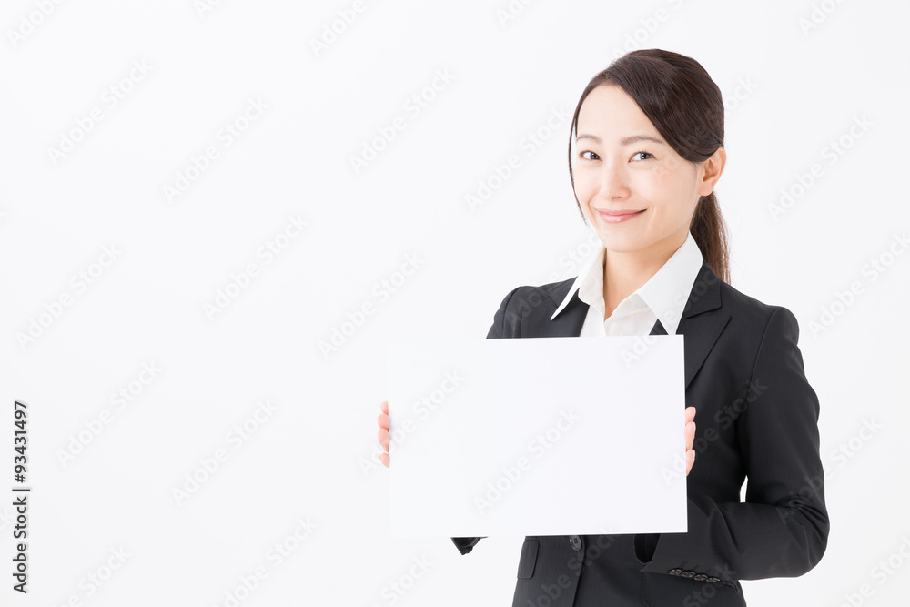 portrait of asian businesswoman on white background portrait of asian businesswoman on white background