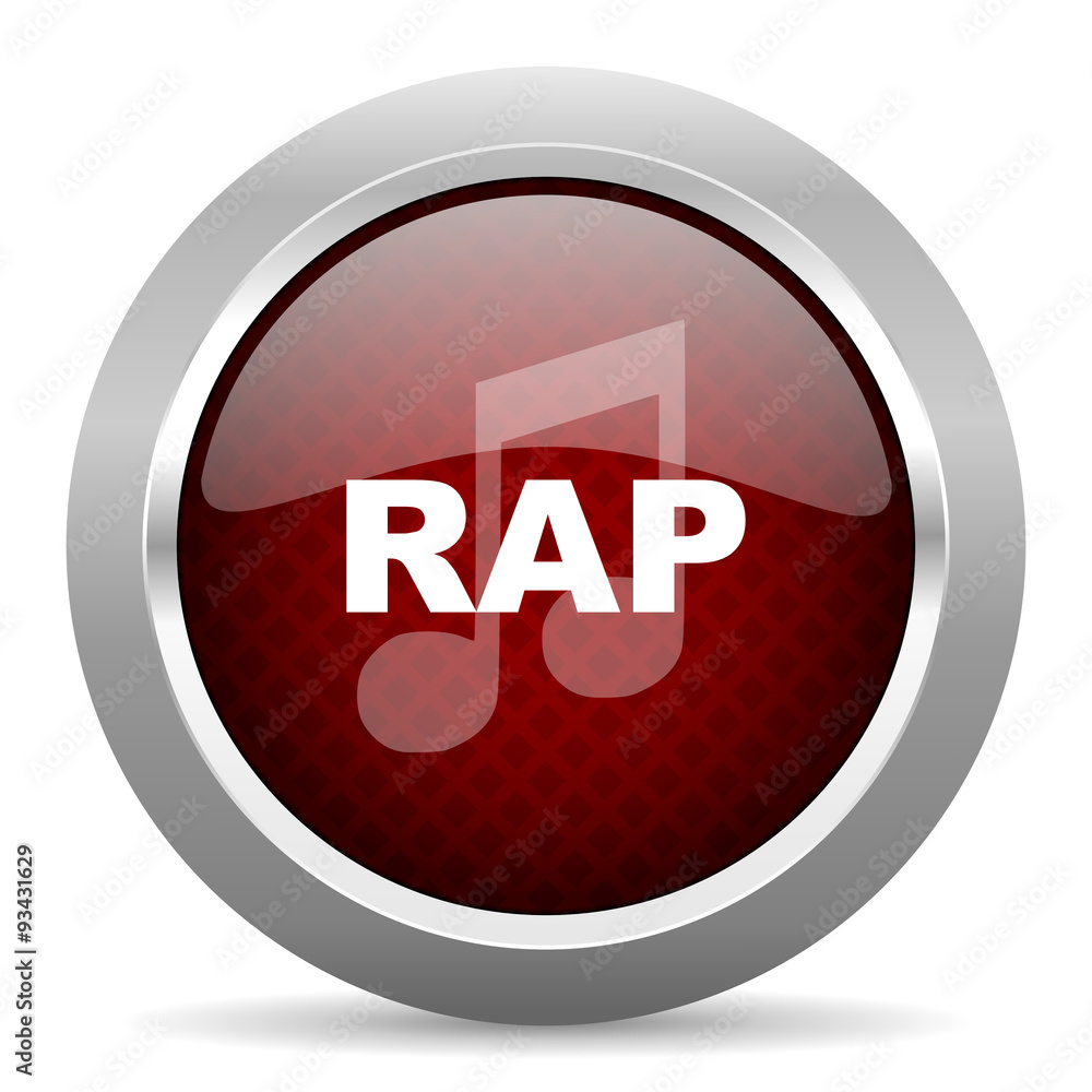 rap music red glossy web icon rap music red glossy web icon