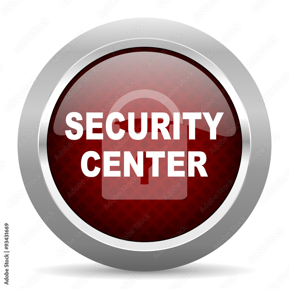 security center red glossy web icon security center red glossy web icon