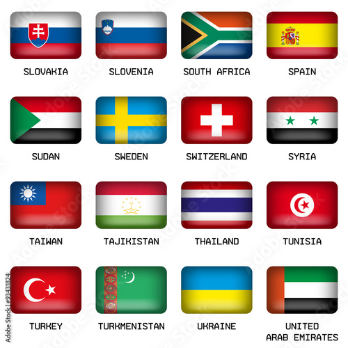 Free Download Set of Rectangle World Top States Flags - GFXLoad