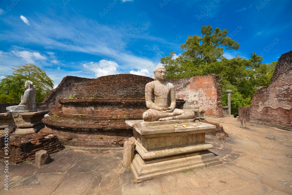 Fototapeta premium Ancient Polonnaruwa city in Sri Lanka