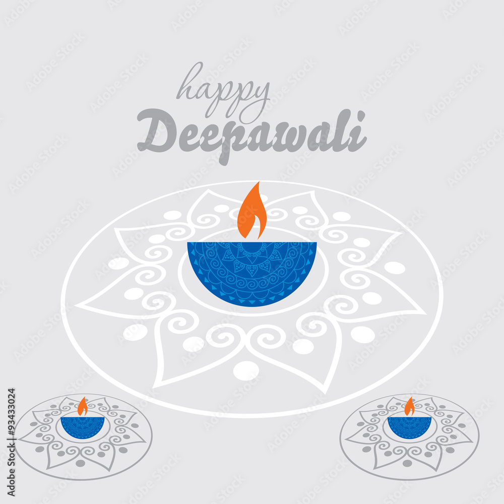 Naklejka premium diwali concept vector illustration 