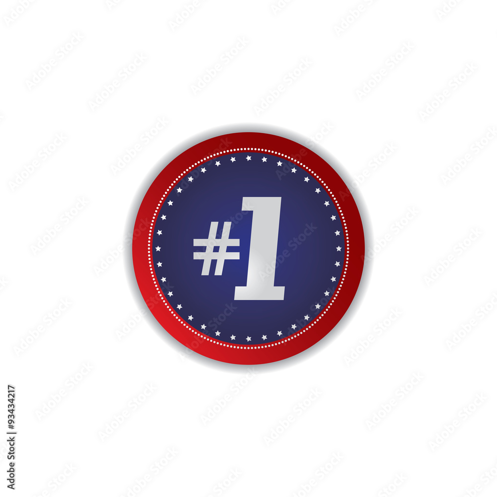 number one icon button number one icon button
