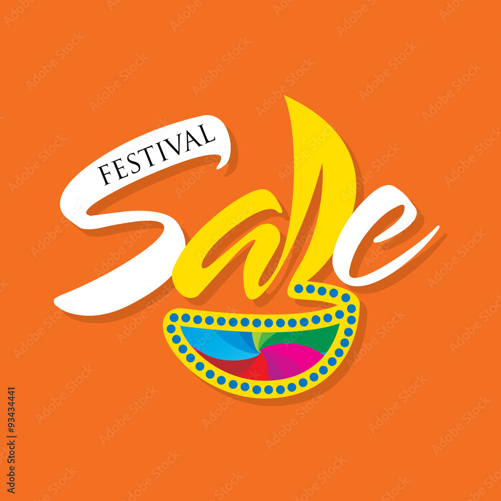 Obraz premium creative diwali concept vector 