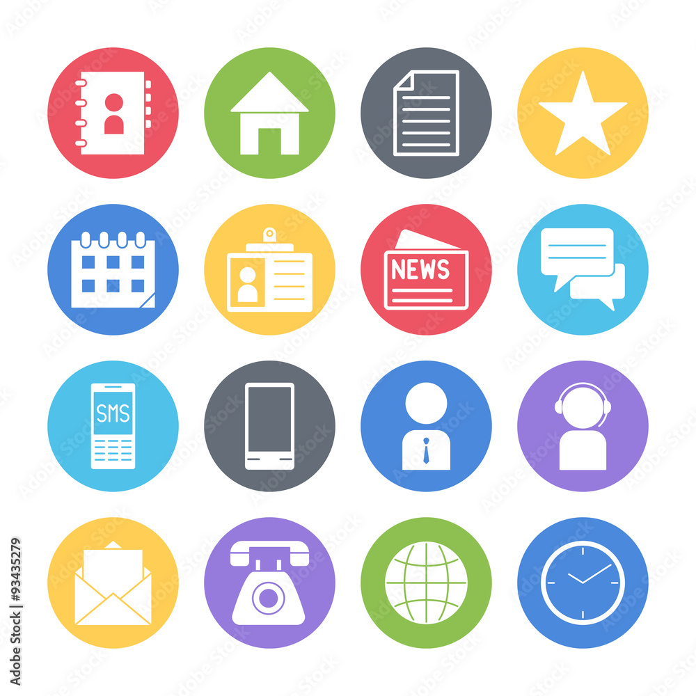 communication icons set communication icons set