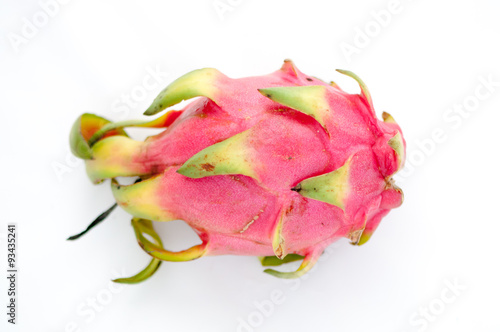 Pitaya or Dragon Fruit   Pitaya or Dragon Fruit isolated against white background  