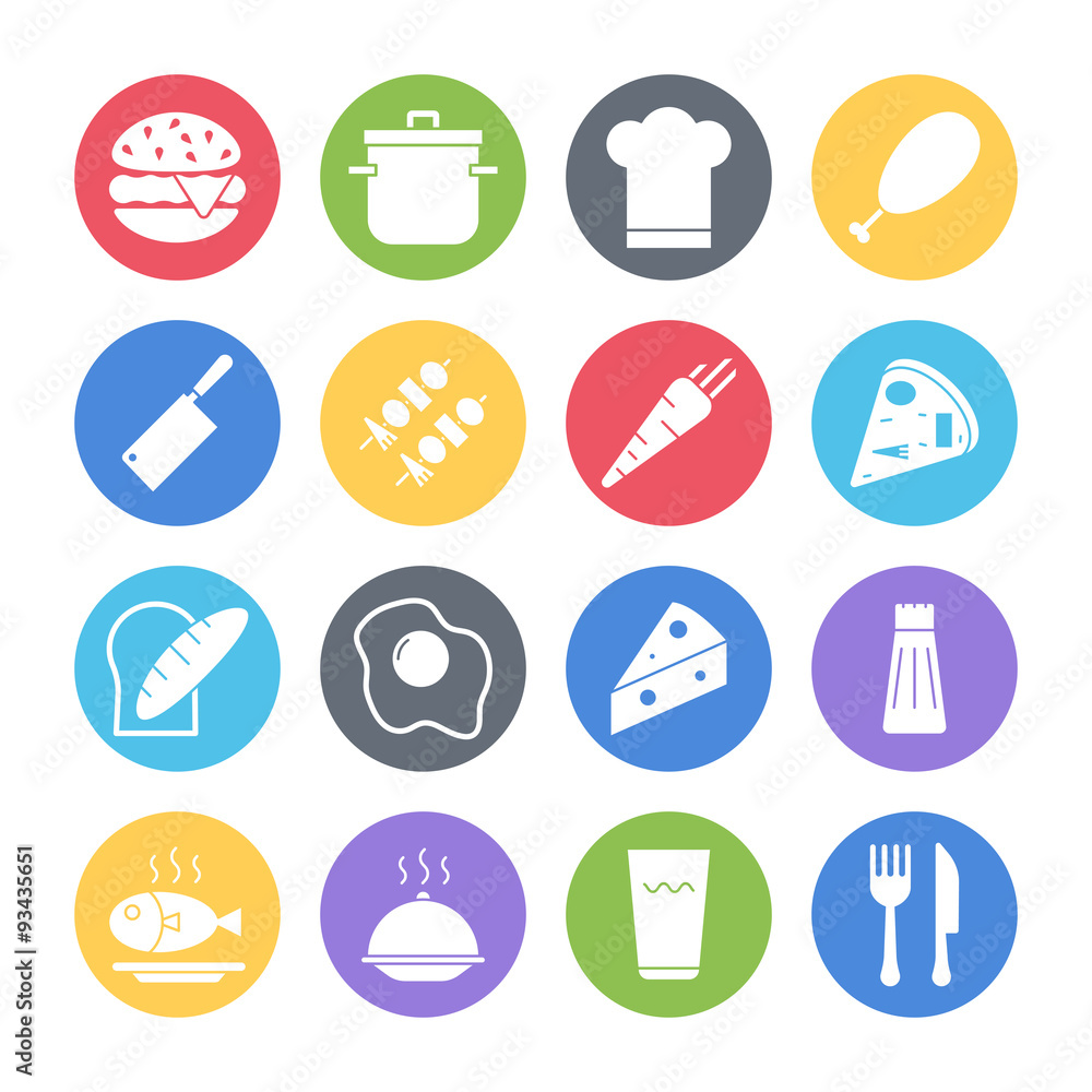 food icons set