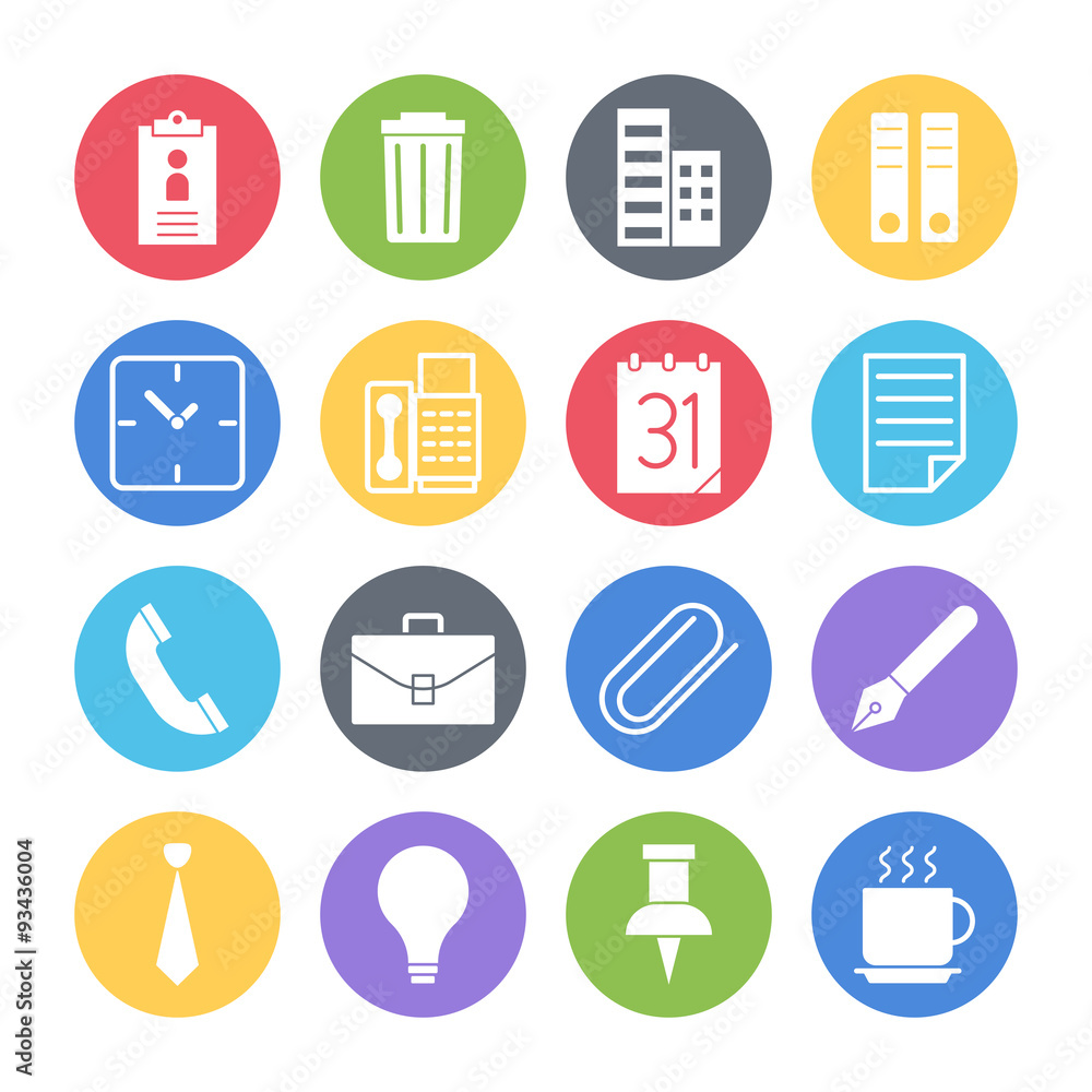 office icons set office icons set