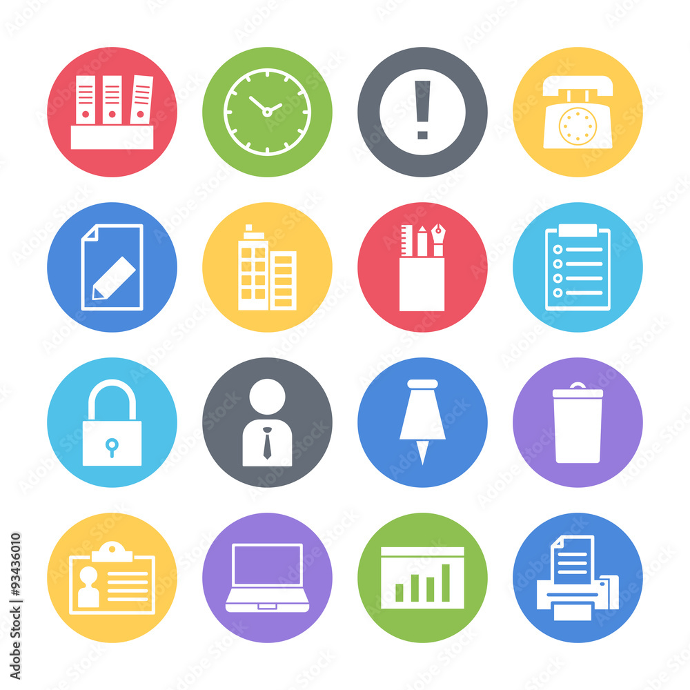 office icons set office icons set