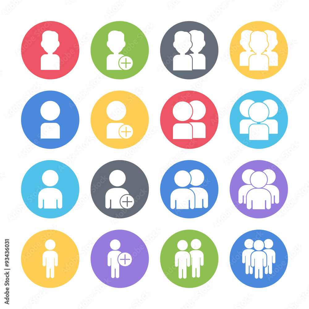 people icons set people icons set