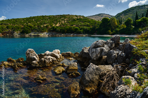 Rocky coves. Corfu. Greece