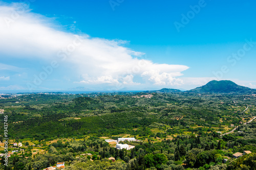 Traditional  landscape near Kaiser s Throne  Corfu  Greece