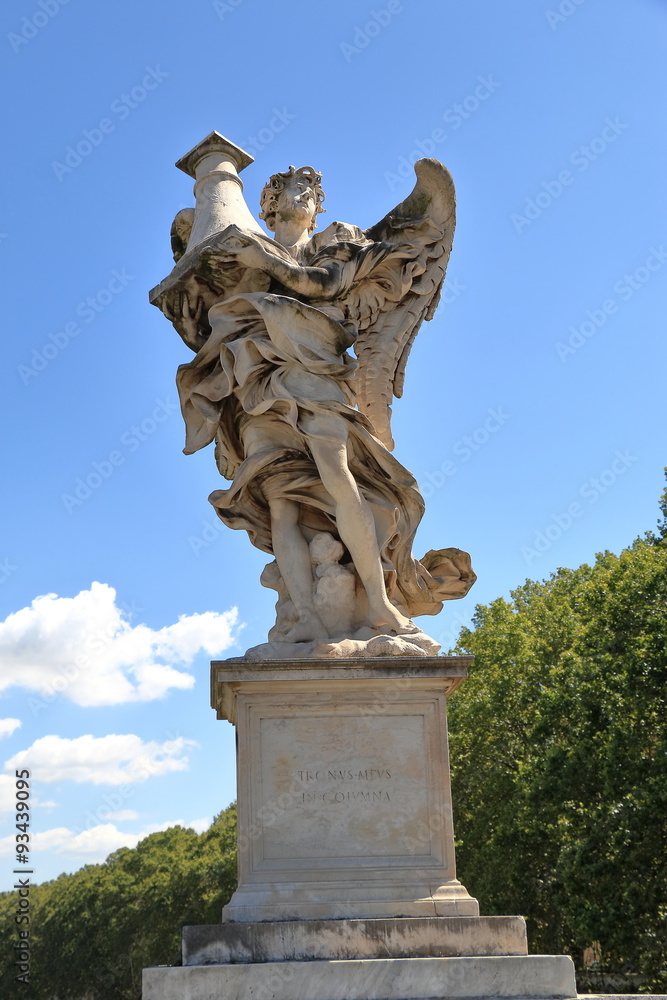 Obraz premium Angel with the Column in Rome, Italy