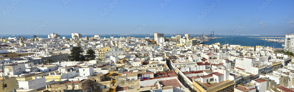 Fototapeta premium Panorámica aérea de Cádiz. Andalucía. España