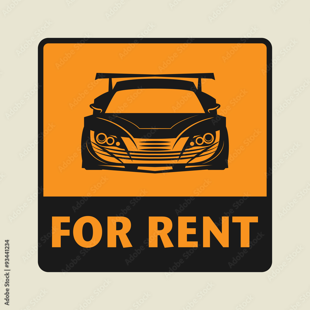 Fototapeta premium For Rent icon or sign