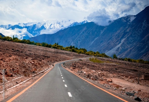 Karakorum Highway in Pakistan photo