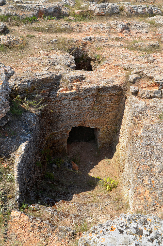 Ancient grave in the Archaeological Reserve Yailata, Bulgaria