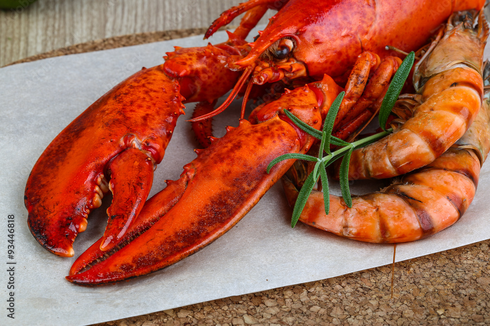 Lobster and shrimps Lobster and shrimps