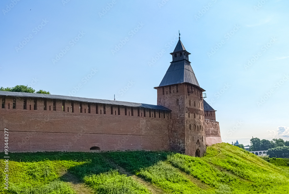 View on Kremlin in Veliky Novgorod View on Kremlin in Veliky Novgorod
