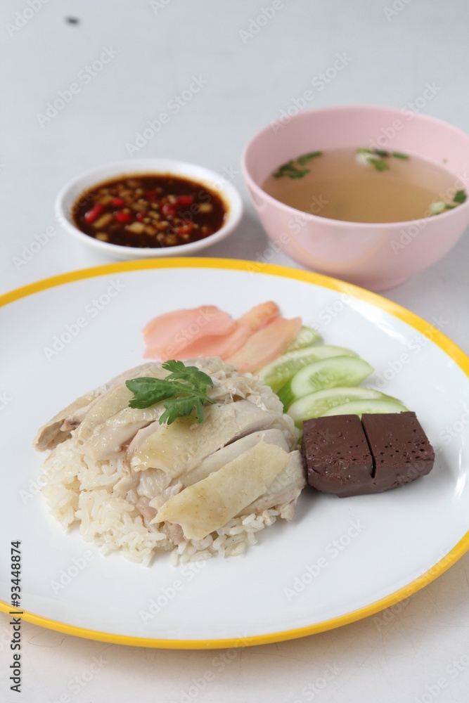 chicken rice of thailand