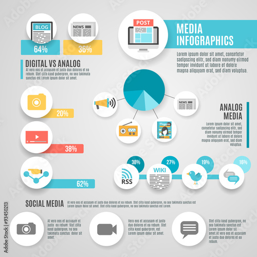 Media Infographic Set