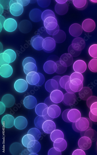 Abstract soft bokeh circles on a pretty pink gradient Defocused Lights Background Light blue and purple