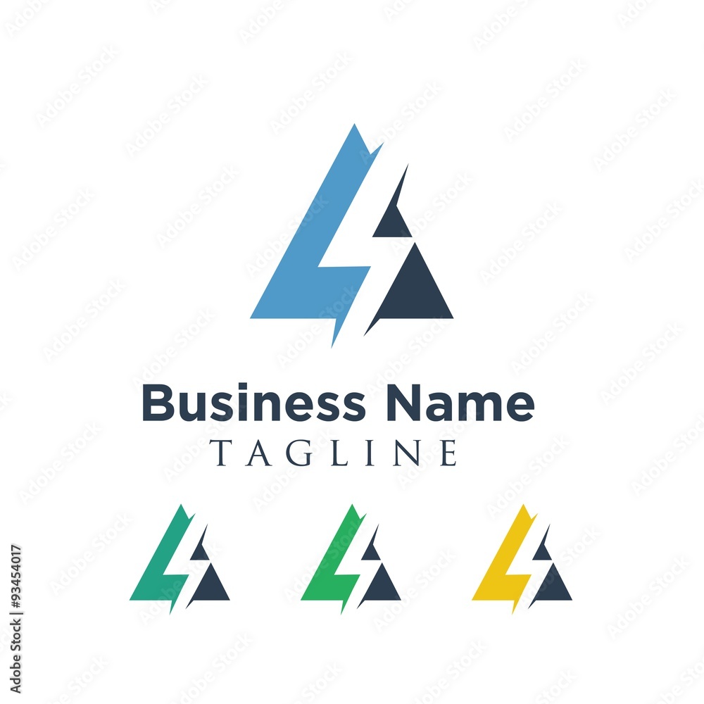 electric vector logo icon electric vector logo icon