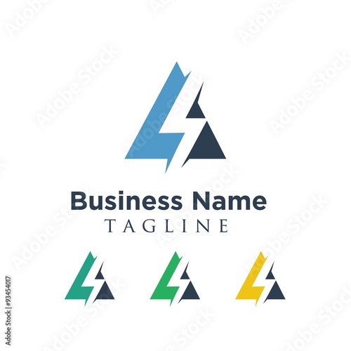 electric vector logo icon