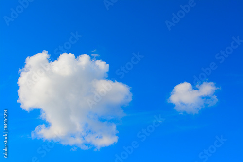 blue sky with white  soft clouds