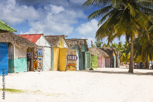 Mano Juan, a picturesque fishing village, Saona Island, Parque Nacional del Este, Punta Cana, Dominican Republic