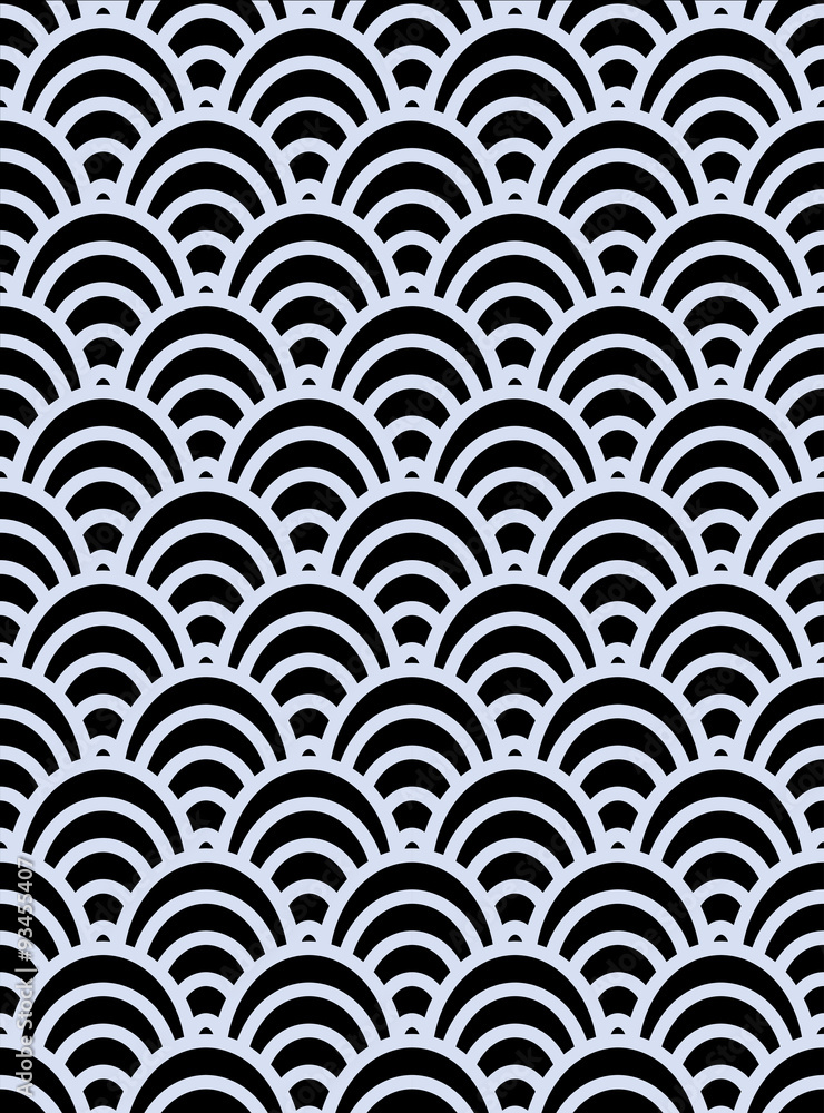Seigaiha background, traditional Japanese ornament Seigaiha background, traditional Japanese ornament