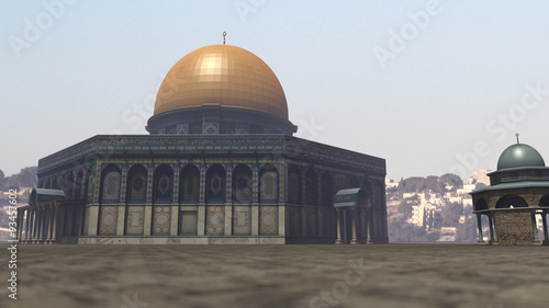 Famous Dome of the Rock in Jerusalem