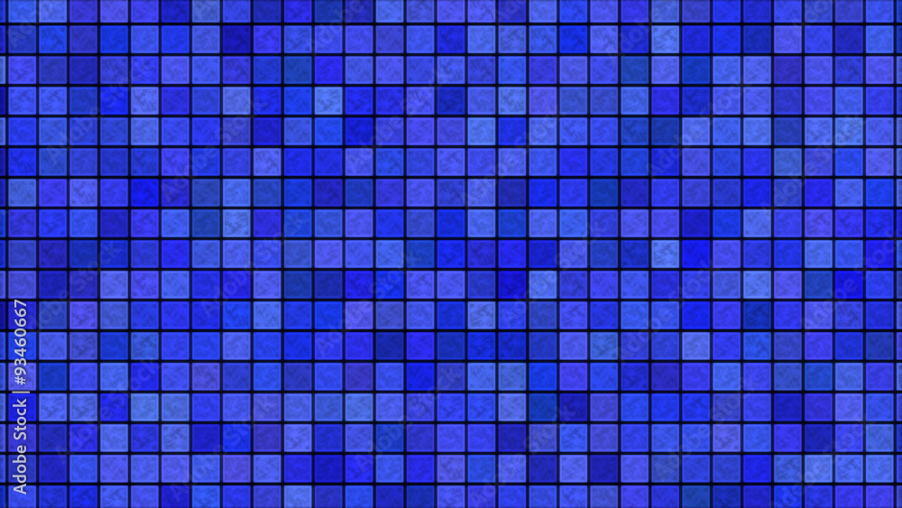 Bright Colorful Tiles Background Illustration - Blue