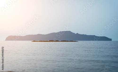 Agioi Theodoroi. Deserted island in the Mediterranean sea.