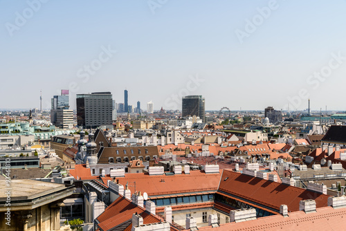 Aerial View Of Vienna City Skyline