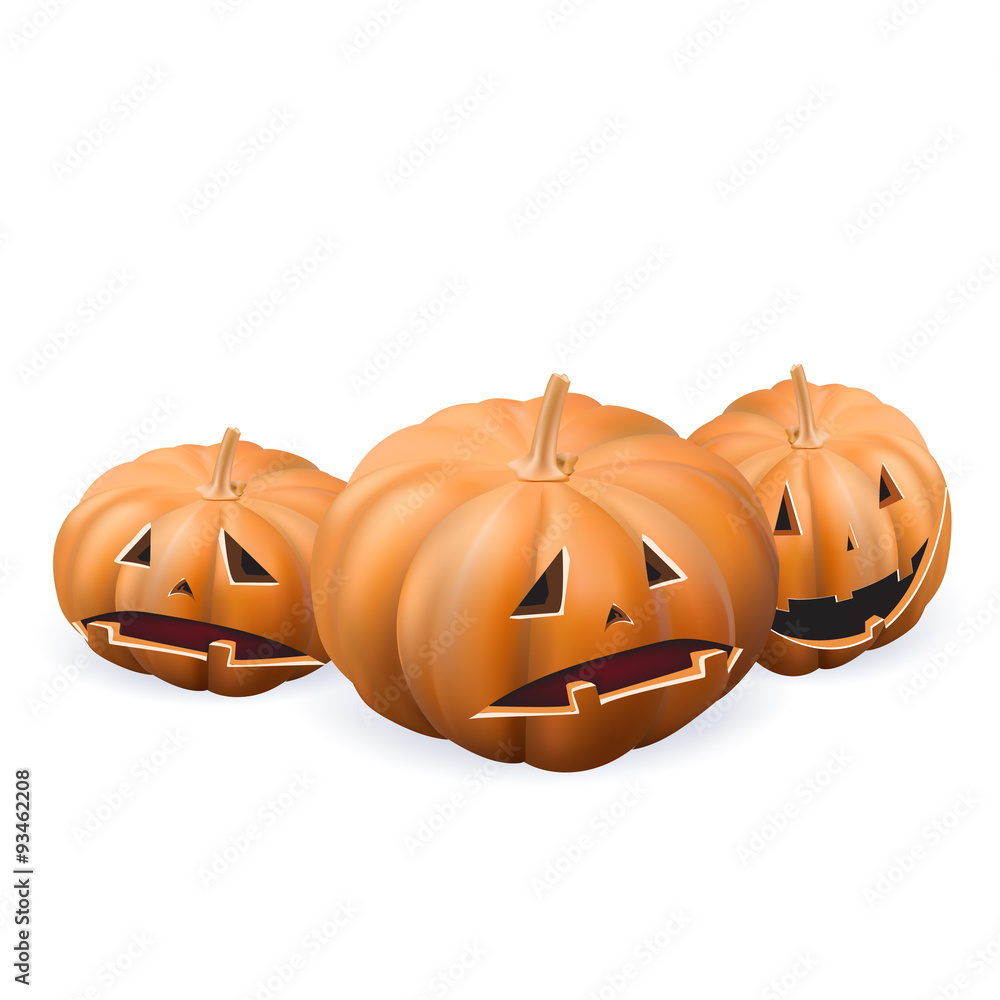 Isolated realistic pumpkin Isolated realistic pumpkin