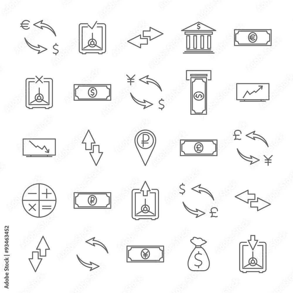 Finance icons, vector illustration. Finance icons, vector illustration.