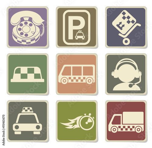 Symbols of taxi services