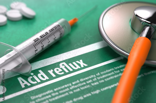 Diagnosis - Acid reflux. Medical Concept.