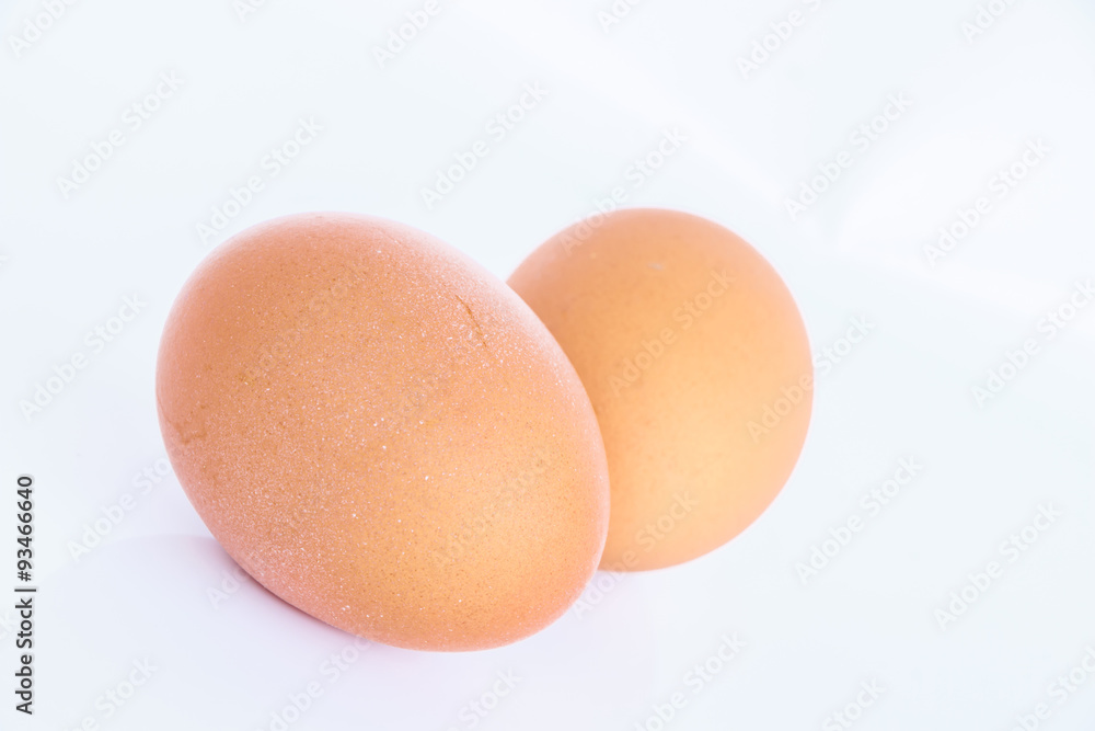 egg isolated on white background.