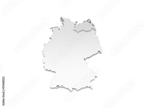 3D Karte Deutschland - Mecklenburg-Vorpommern