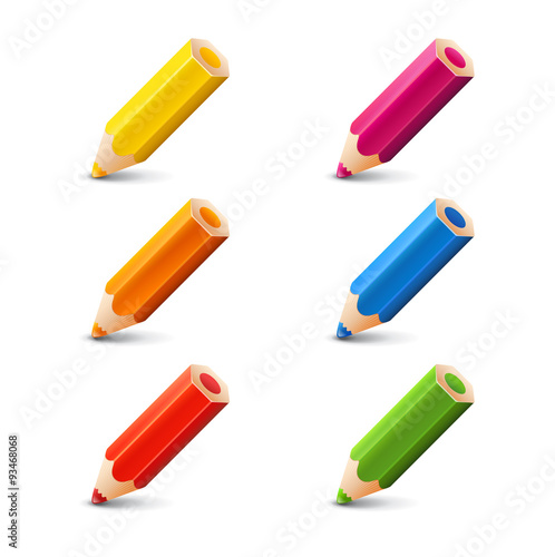 Set of color pencils