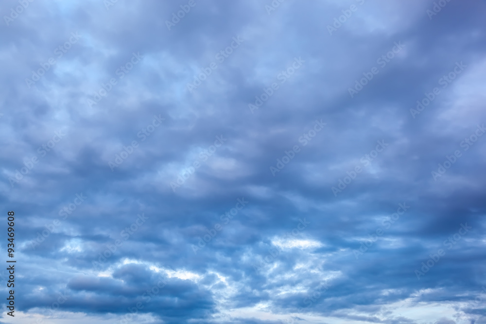 Sky at sunset with thunderclouds Sky at sunset with thunderclouds