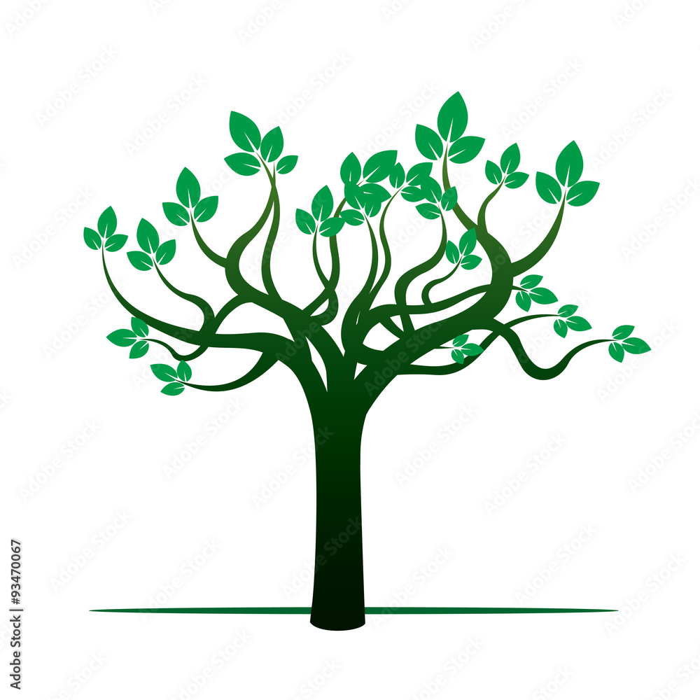 Green Tree. Vector Illustration. Green Tree. Vector Illustration.